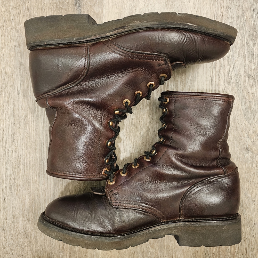 Double H Lacer Dark Brown Leather Boots